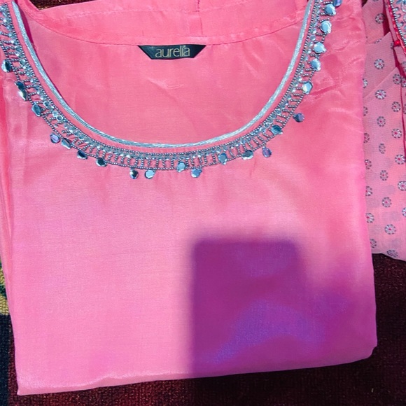 AURELIA Peach jacket with inner stylish dress - Picture 2 of 5